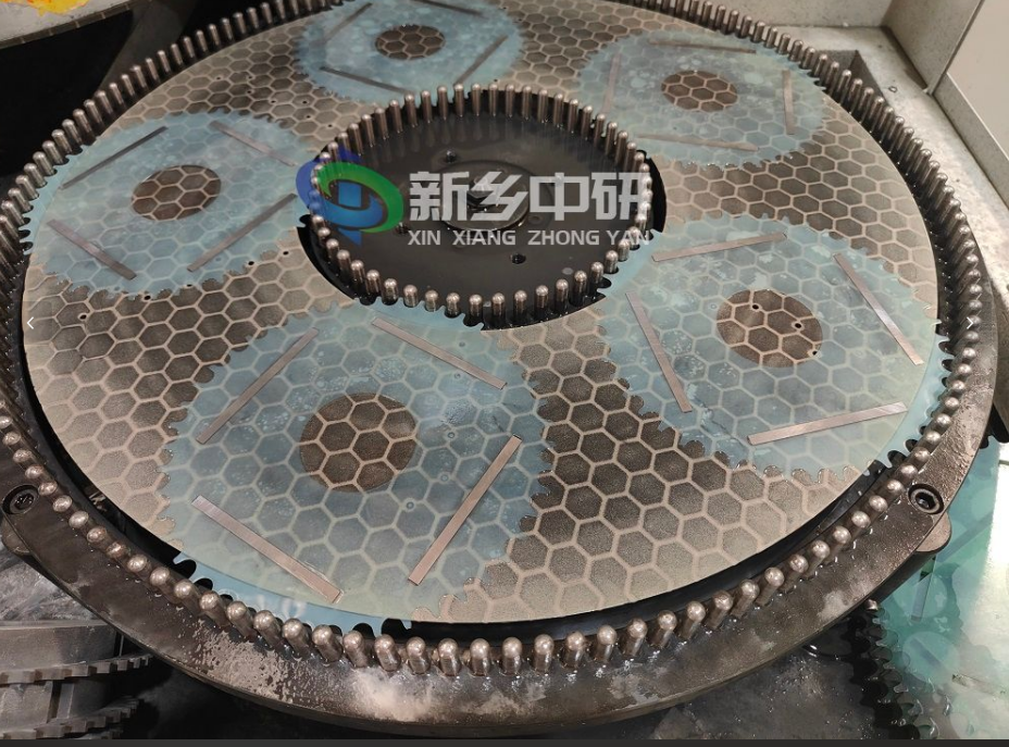 雙面研磨機0.6mm鎢鋼刀片研磨拋光